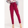 Dámske vínové elegantné nohavice s pásikom