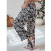 Bielo-modré dámske vzorované letné nohavice TROPICAL SUN