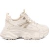 Svetlobéžové dámske sneakersy na hrubej podrážke