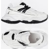 Bielo-čierne dámske sneakersy na hrubej podrážke