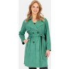 Zelený dámsky dvojradový kabát