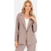 Béžové dámske sako s viskózou
