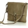 MARCO MAZZINI Kožená crossbody kabelka - béžová (Veľkosť ONE SIZE)