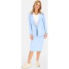 Svetlomodré dámske sako s viskózou