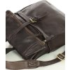 MARCO MAZZINI Tmavohnedý dámsky kožený batoh (Veľkosť ONE SIZE)