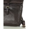 MARCO MAZZINI Tmavohnedý dámsky kožený batoh (Veľkosť ONE SIZE)