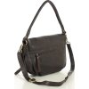 MARCO MAZZINI Tmavohnedá dámska veľká kožená crossbody kabelka (Veľkosť ONE SIZE)