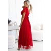Červené dlhé šaty NASTIA
