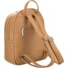 Peterson Módny béžový prešívaný dámsky batoh so strieborným kovaním