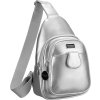 Peterson Športová dámska strieborná kabelka cez rameno