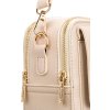 Peterson Béžová dámska crossbody kabelka s dvoma popruhmi