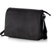 Pánska kvalitná čierna taška cez rameno