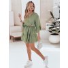 Zelené dámske mušelínové šaty LYVONNE