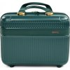 Tmavozelený malý cestovný kufrík Solier Nokiro