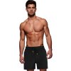 Čierne pánske plavecké kraťase s vreckami