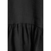 Čierna dámska blúzka z viskózy so širokými rukávmi