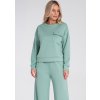 Mint dámska viskózová mikina s vreckom na hrudi