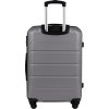 Metalicky sivý stredne veľký cestovný kufor WINGS GANNET