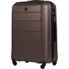 Tmavohnedý veľký cestovný kufor WINGS GANNET