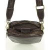 MARCO MAZZINI Tmavo hnedá menšia crossbody v tvare podkovy