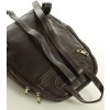 MARCO MAZZINI Tmavohnedý elegantný dámsky kožený batoh