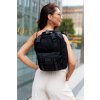 Himawari Čierny štýlový dámsky batoh s priehradkou na notebook