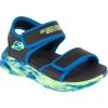 Čierne detské sandále Skechers S-Lights: Sola Glow Sandal - Fusion Brights