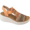 Farebné dámske sandále na kline Rieker Sandals