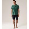 Krátke pánske pyžamo Atlantic so vzorovanými kraťasmi