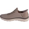 Sivohnedé pánske tenisky Skechers Slip-Ins Summits - High Range