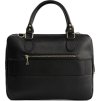 Čierna dámska kožená taška na notebook