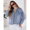 Modrá dámska džínsová bunda DENZARIA