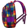 Peterson Farebný kockovaný školský plecniak