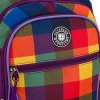 Peterson Farebný kockovaný školský plecniak