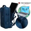 Peterson Tmavomodrý cestovný batoh s kompresnými popruhmi