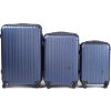 Modrá sada troch cestovných kufrov FLAMINGO