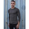 Pánsky klasický tmavosivý sveter