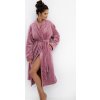 Sensis Dlhý dámsky mäkký župan Chana (Veľkosť XL, Barva ružová)