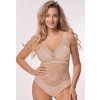 Mefemi Čipkové dámske body Desire Cappucino S-XL