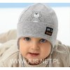 AJS Detská čiapka s viazaním pod krkom