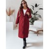 Vínová dámska dlhá prešívaná bunda WARMISSA