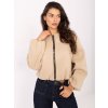 Béžová dámska prechodná bunda