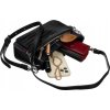 David Jones Károvaná crossbody kabelka - čierna (Veľkosť ONE SIZE)