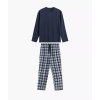 Atlantic Pánske dlhé pyžamo s flanelovými nohavicami
