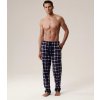 Atlantic Flanelové pánske kárované pyžamové nohavice