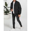 Čierna pánska bombera so zipsami