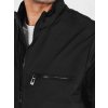 Čierna pánska bombera so zipsami