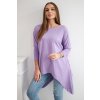Svetlofialová asymetrická oversize blúzka
