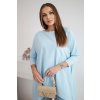 Svetlomodrá asymetrická oversize blúzka
