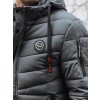 Sivá pánska zimná prešívaná bunda